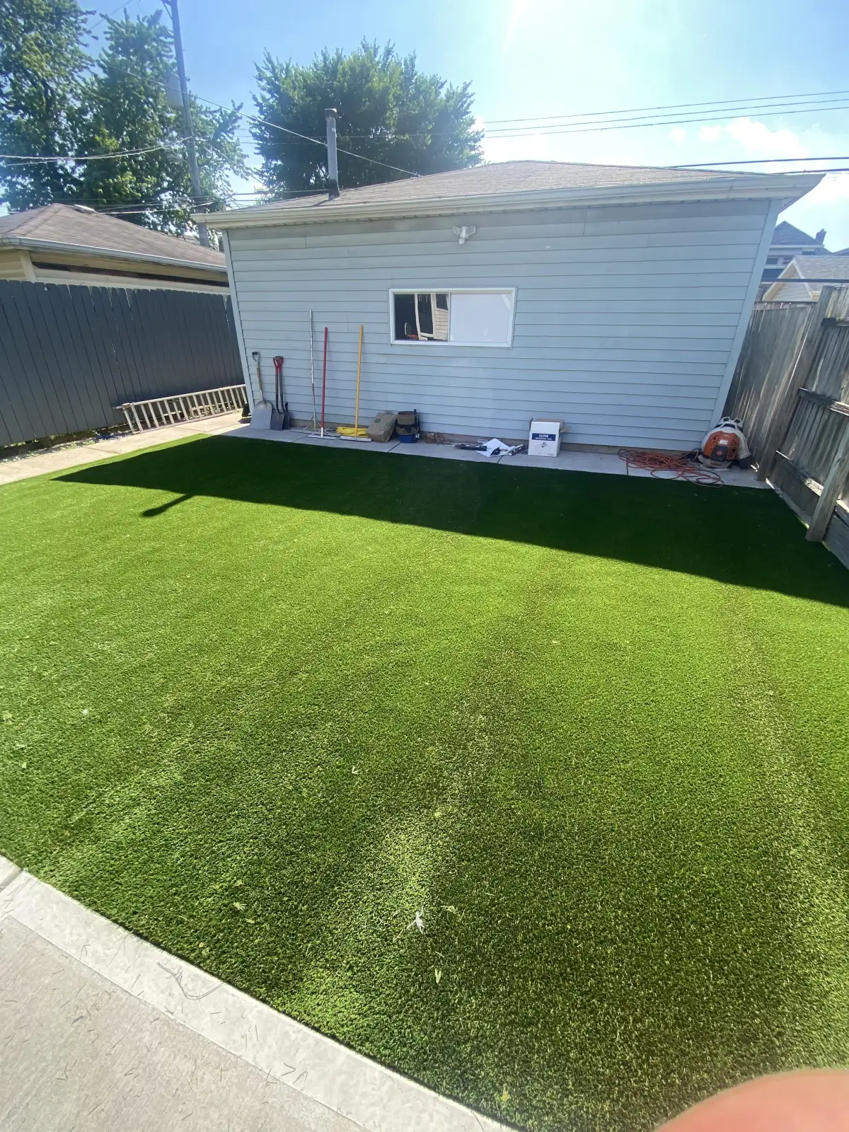 Synthetic turf project near West Bloomfield Michigan