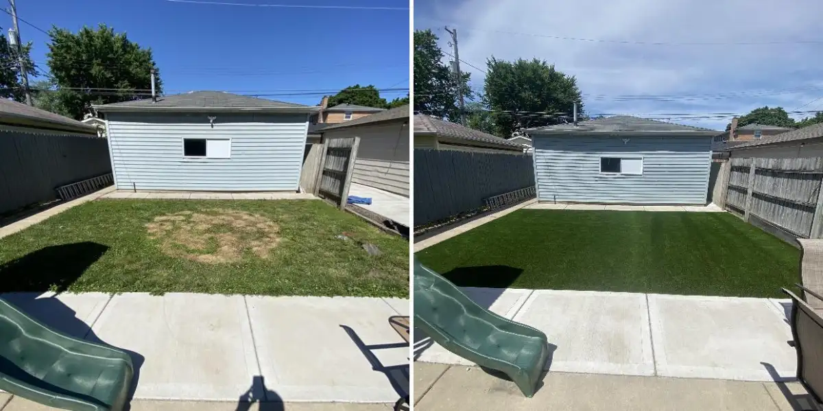 Synthetic turf project near Rochester Hills Michigan