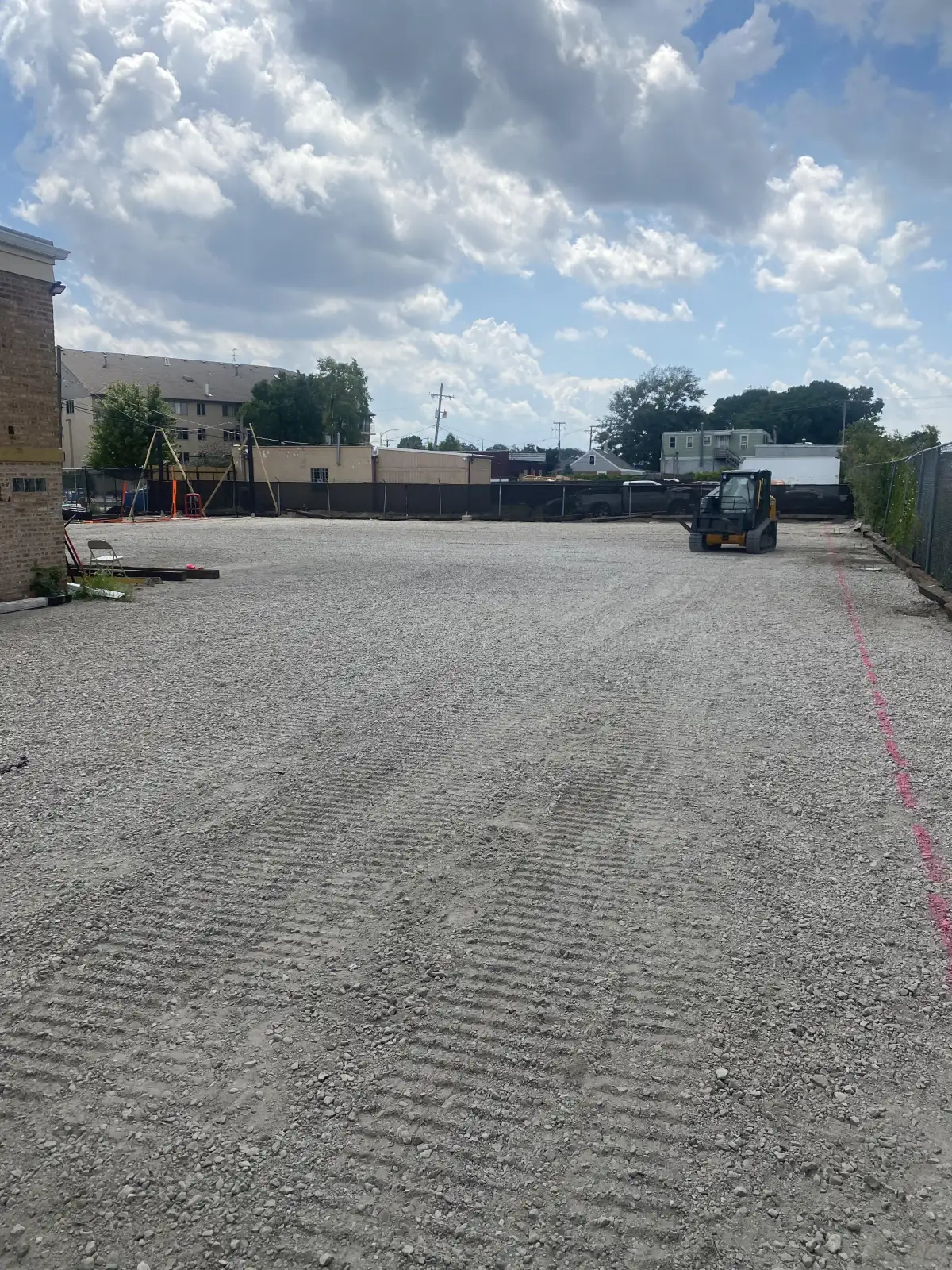 Professional landscaping project with turf and hardscape in Michigan