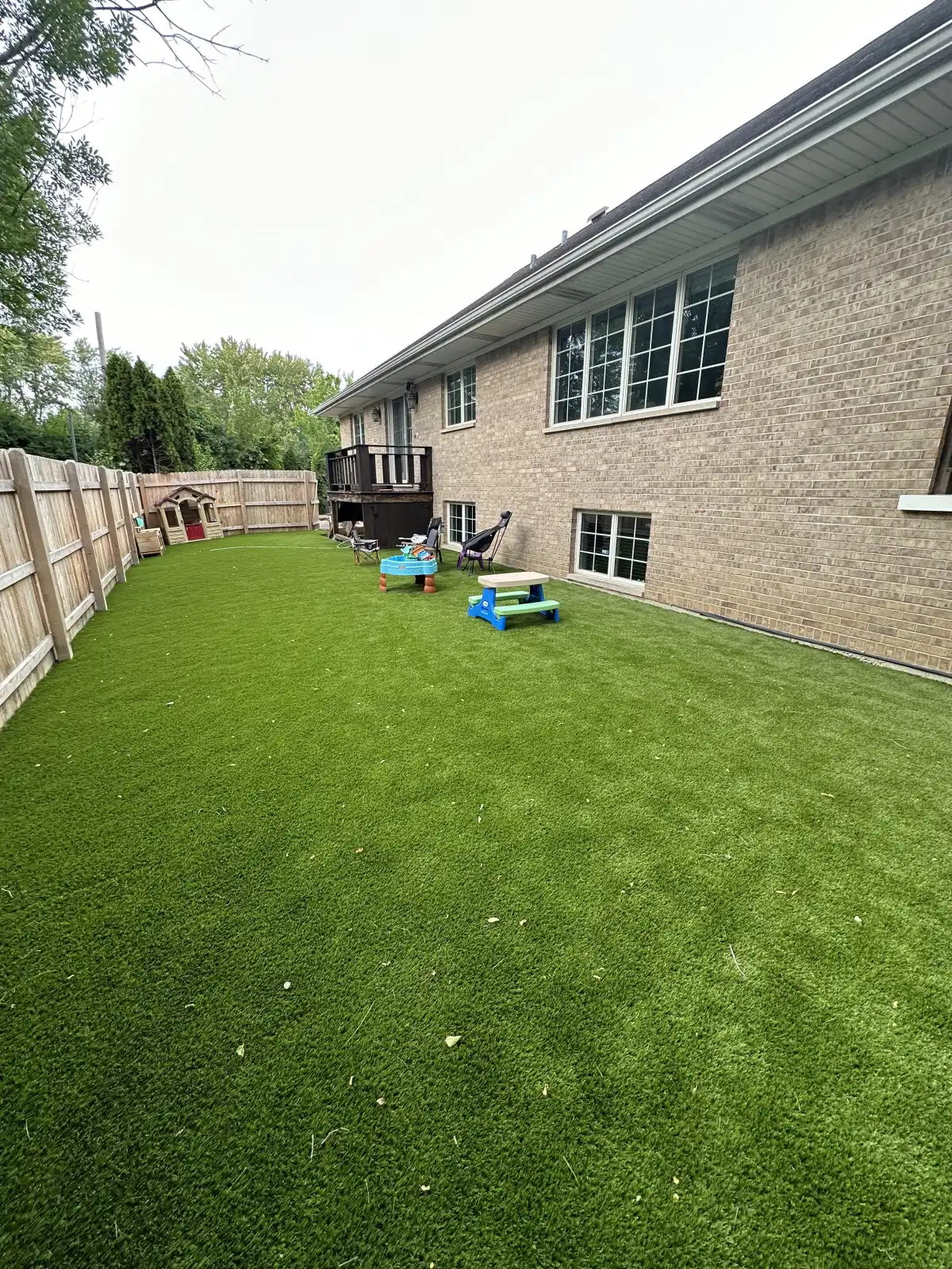 Synthetic turf project near Saugatuck Michigan