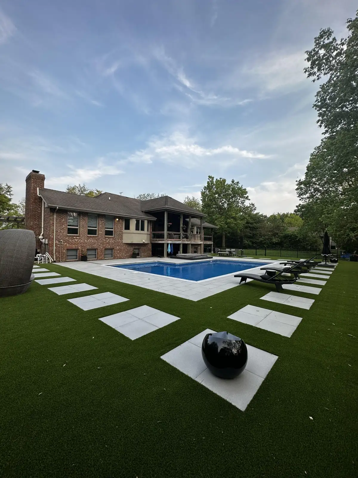Synthetic turf project near Caledonia Michigan