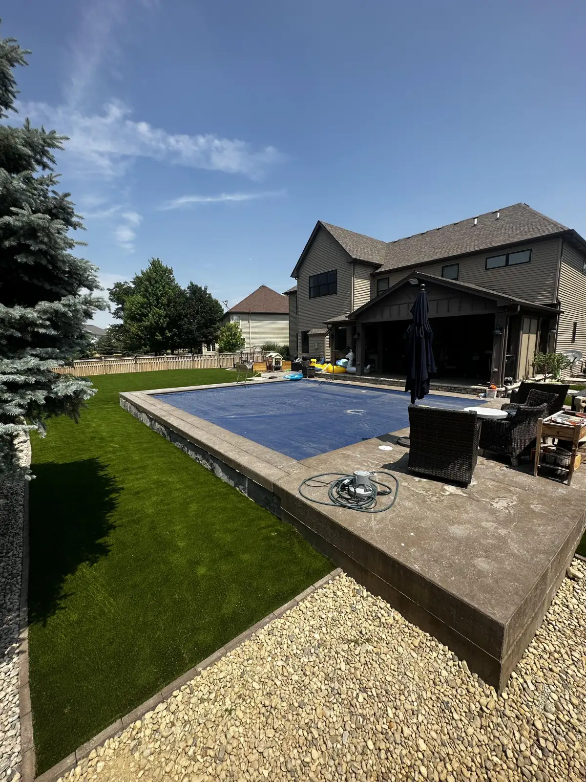 Synthetic turf project near Forest Hills Michigan