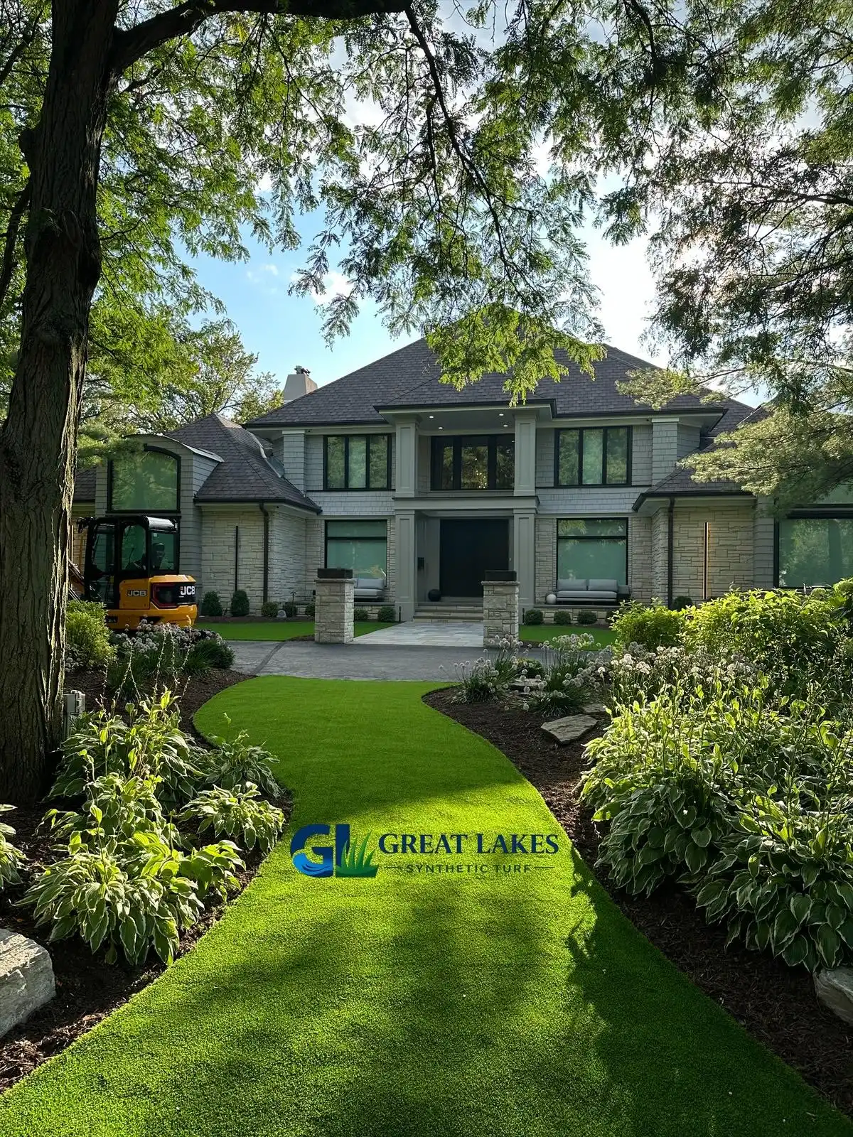 Synthetic turf project near Suttons Bay Michigan
